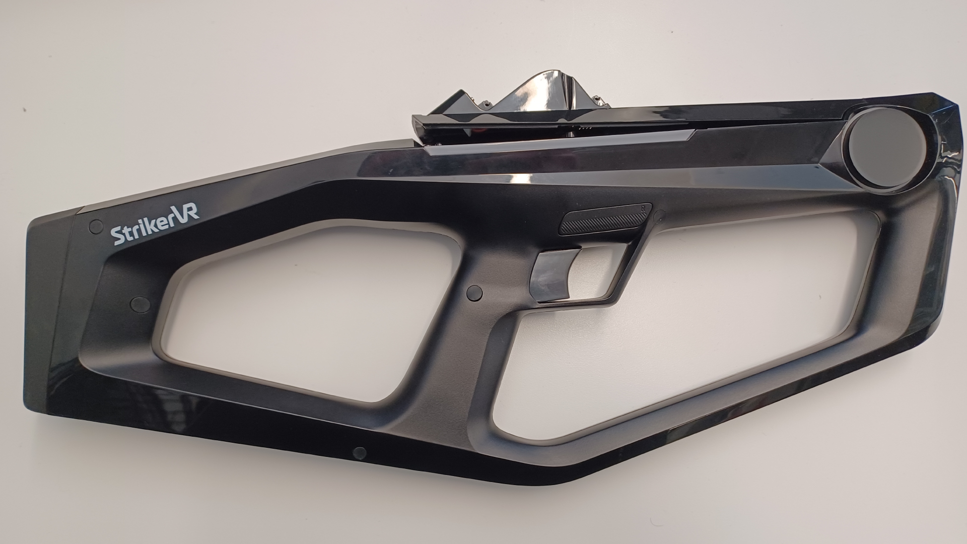 Insert the tracker mount into the mounting area.