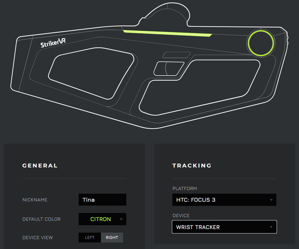 Mavrik Manager tracking configuration.