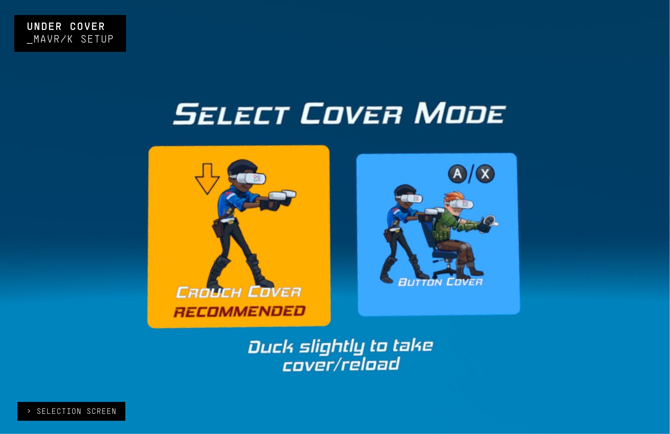 Under Cover selection screen.